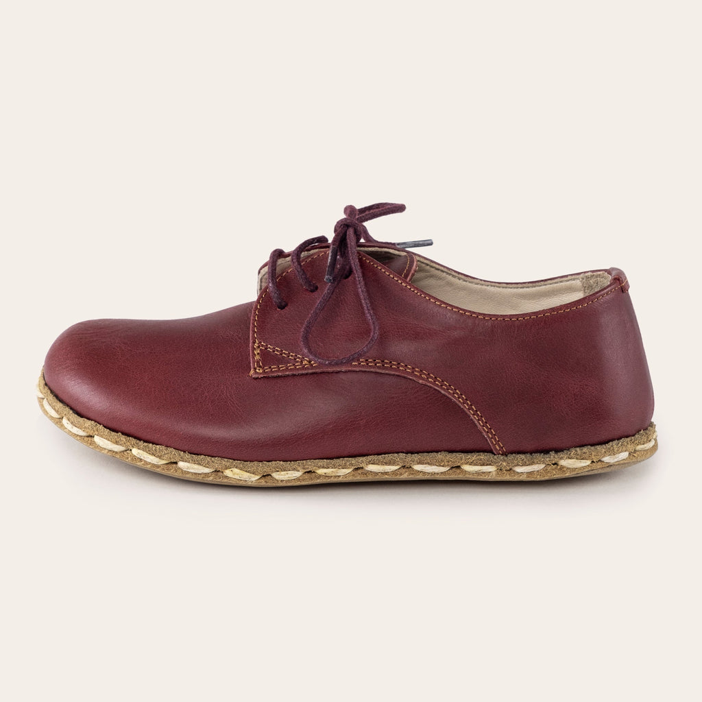 Kid's Red Barefoot Oxfords