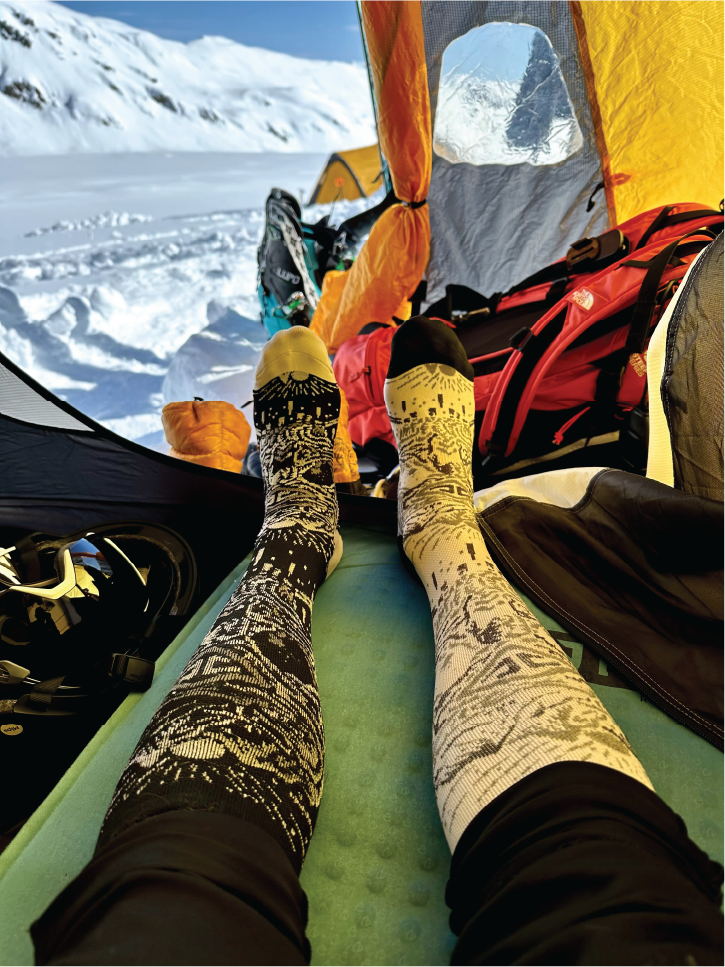 Ink & Ice Pure Magic Merino Snow Socks