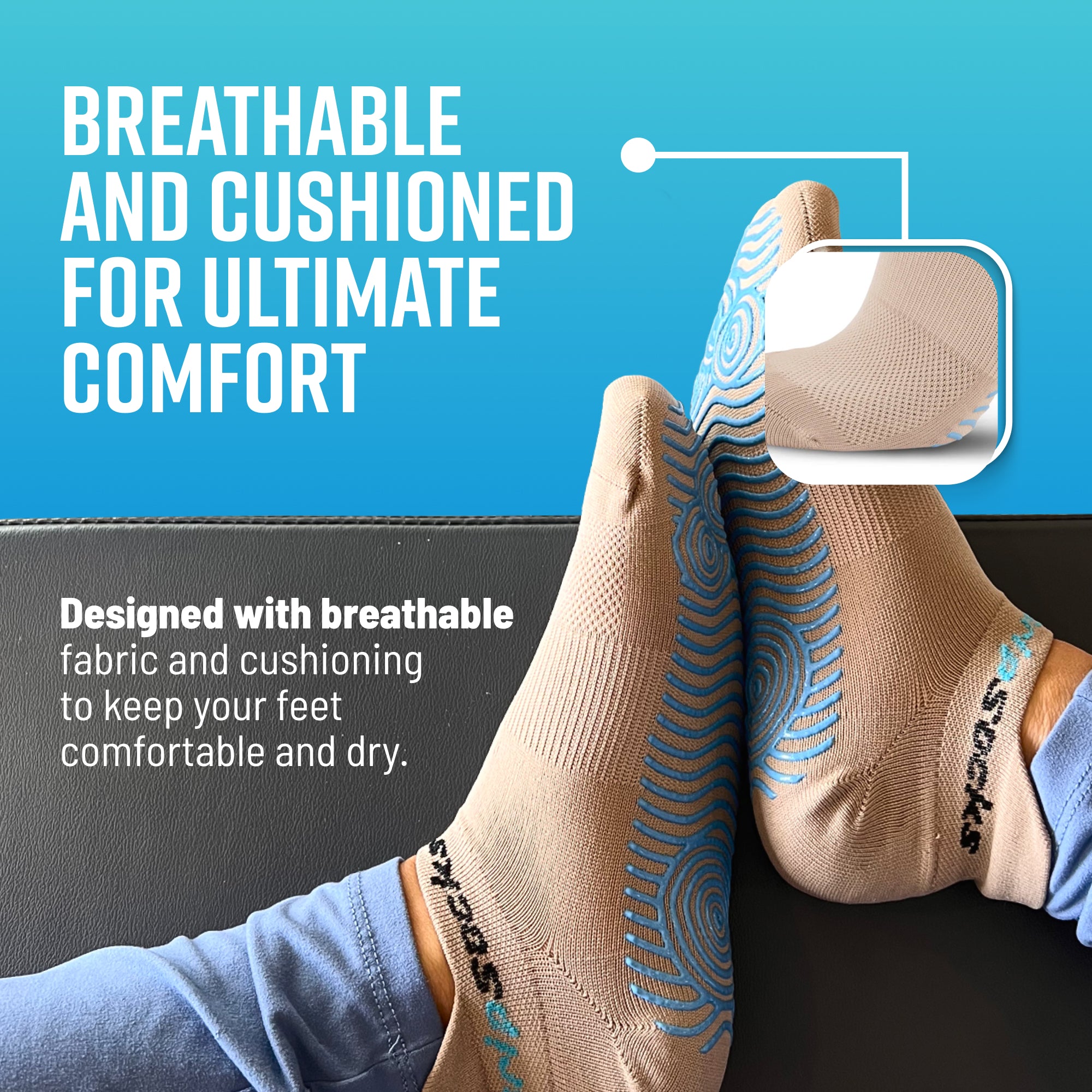 GripSocks for Pilates - Beige