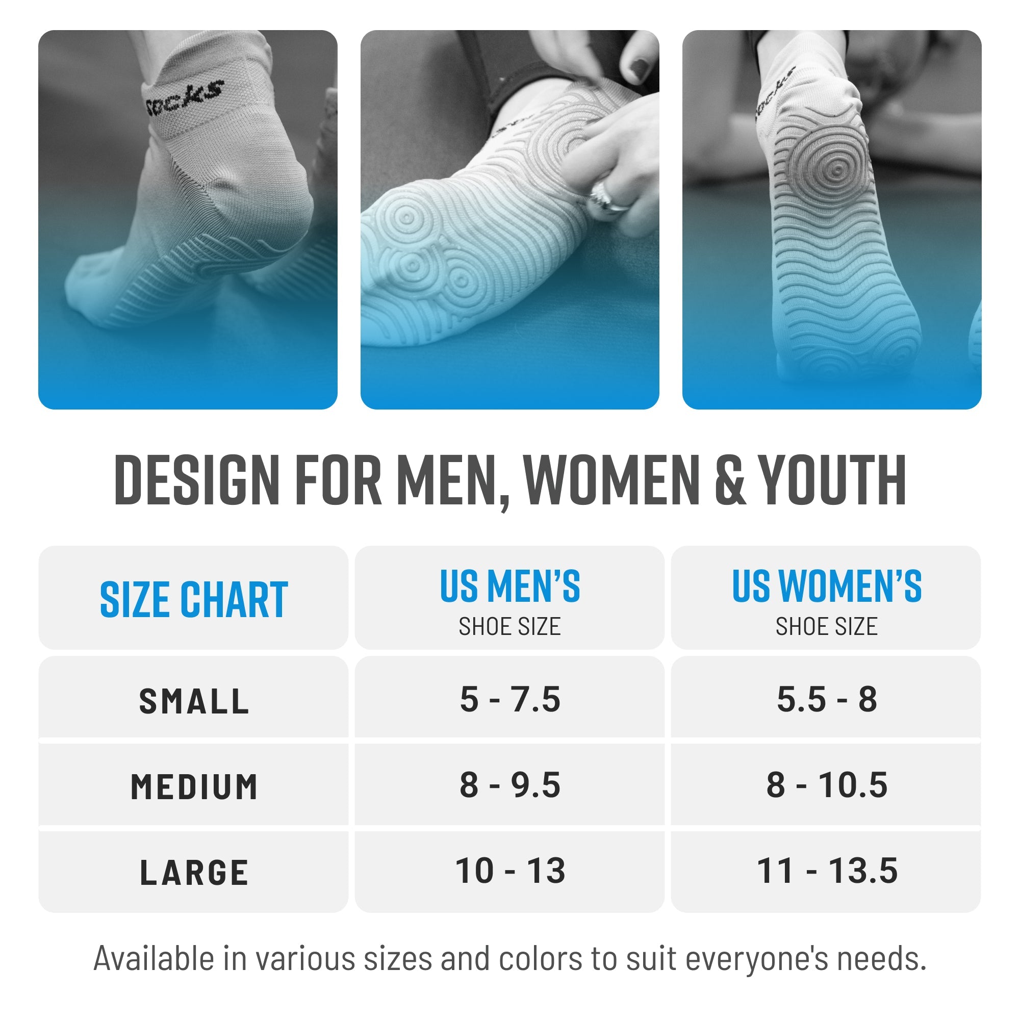 GripSocks for Pilates - Gray