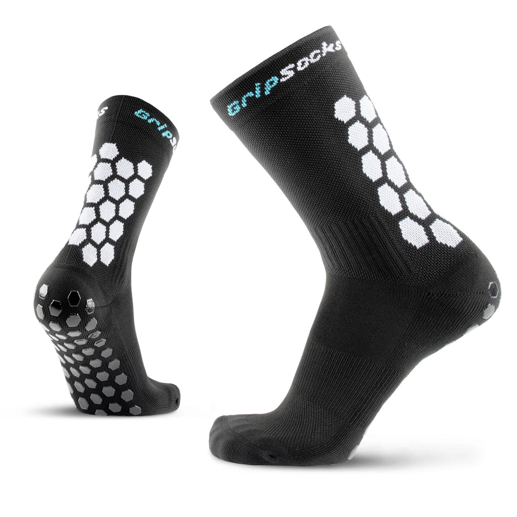GripSocks for Soccer - Crew Height - Black