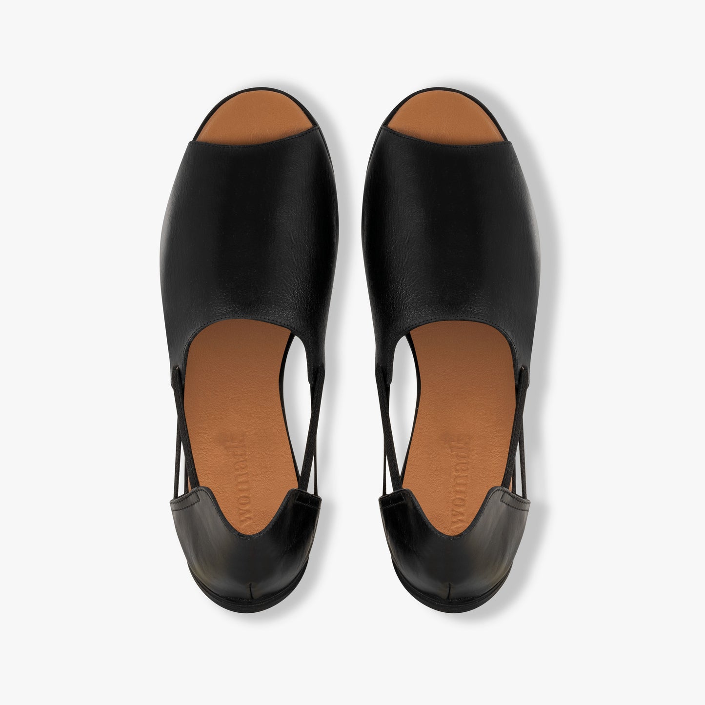 Jet Black Peep Toes