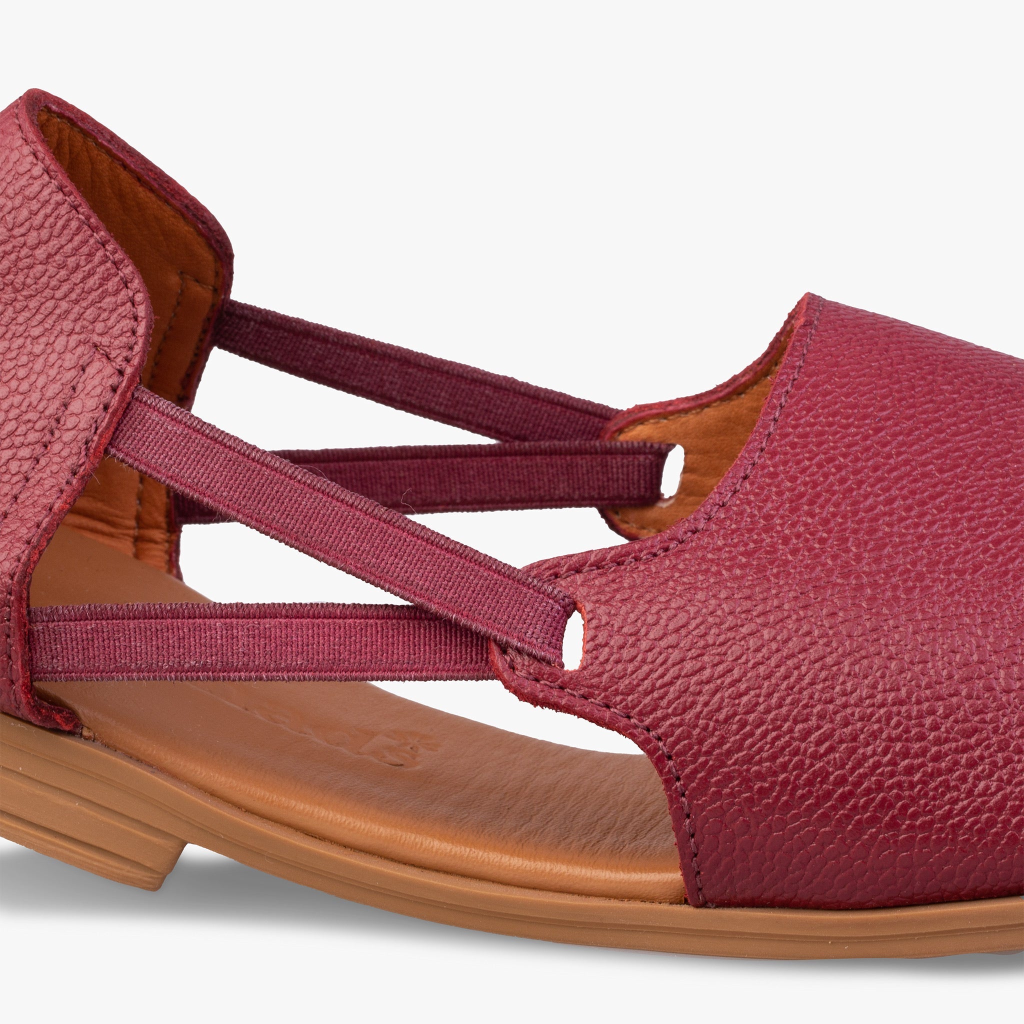 Burgundy Vintage Peep Toes