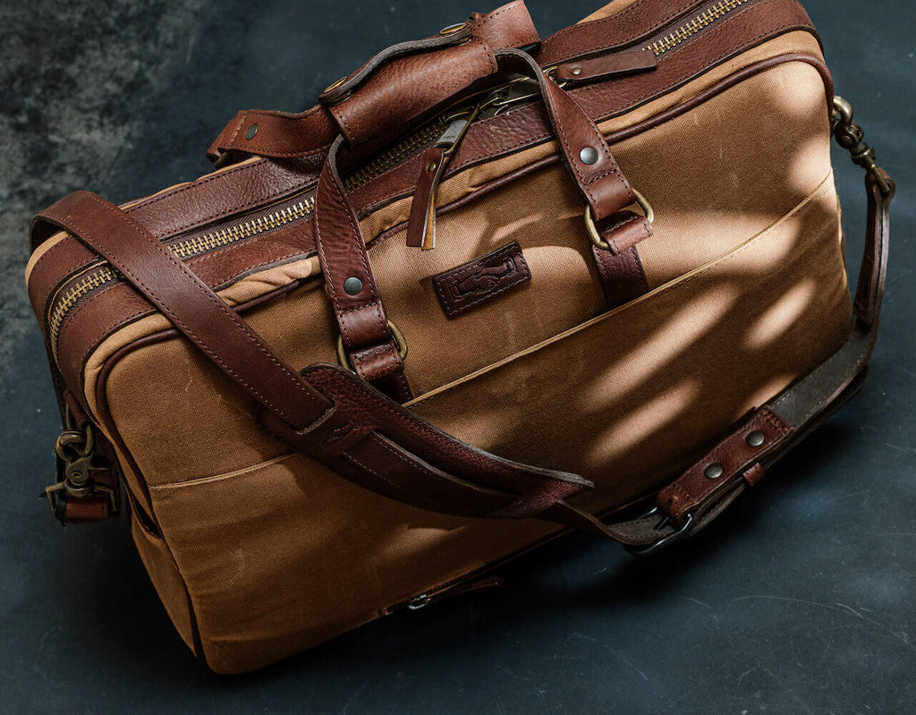Campaign Waxed Canvas Briefcase