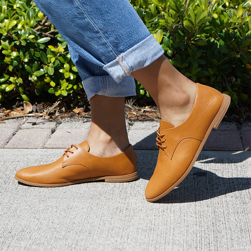 Caramel Oxfords