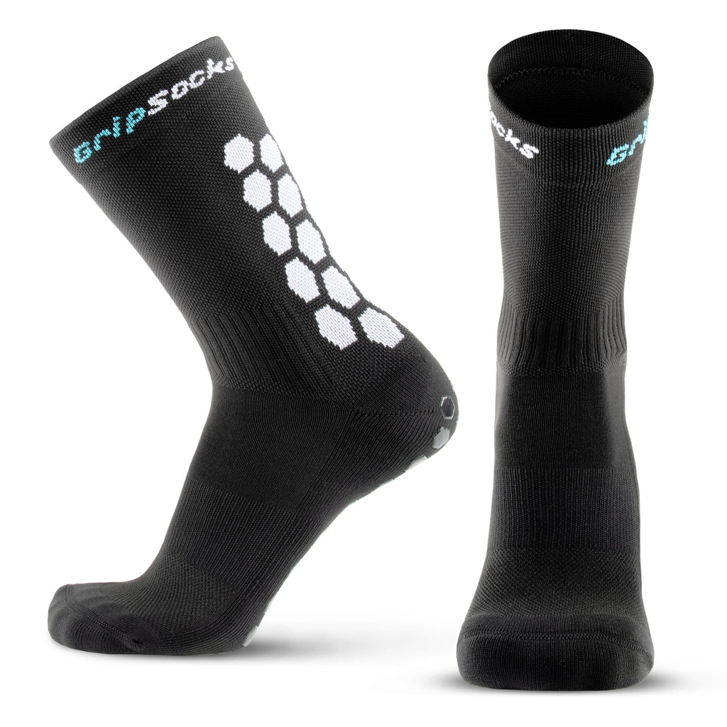 GripSocks for Basketball - Crew Height - Black