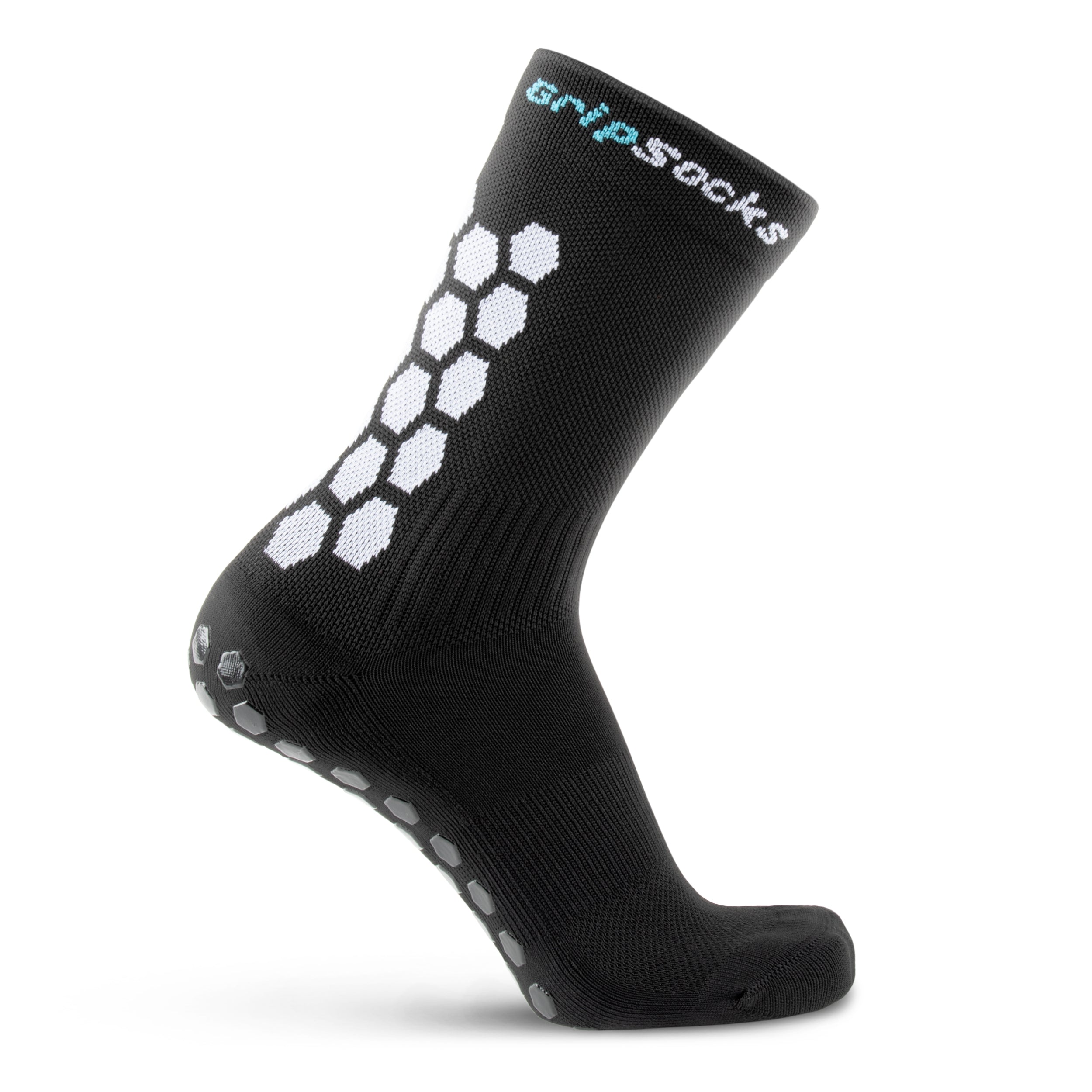 GripSocks for Basketball - Crew Height - Black