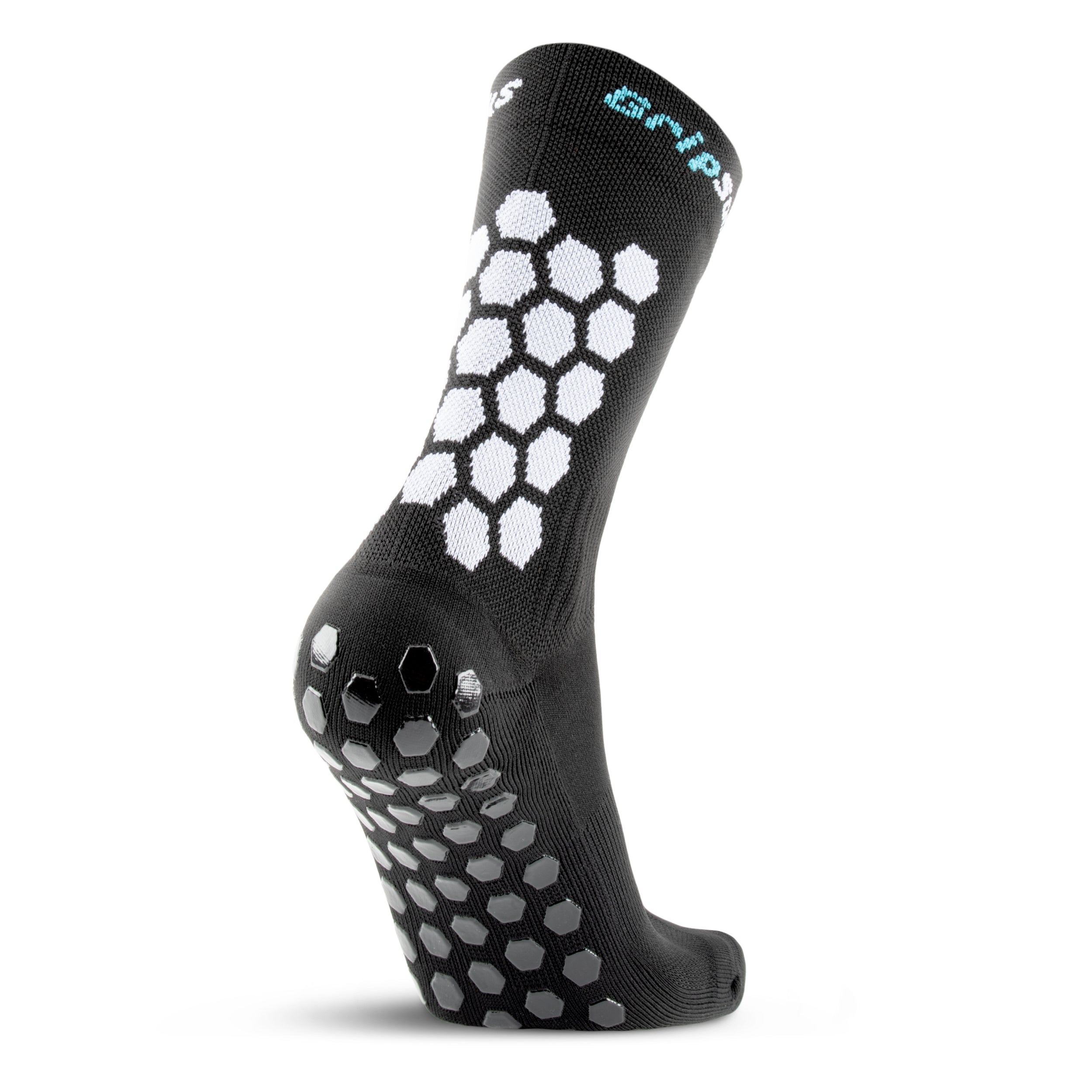 GripSocks for Soccer - Crew Height - Black