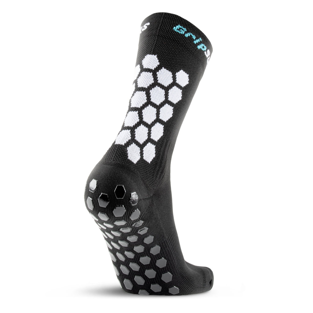 GripSocks for Basketball - Crew Height - Black