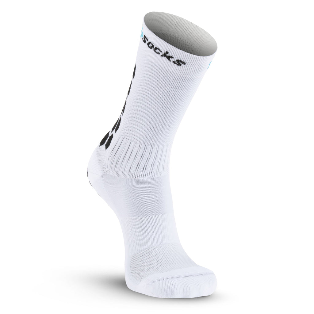 GripSocks for Basketball - Crew Height - White