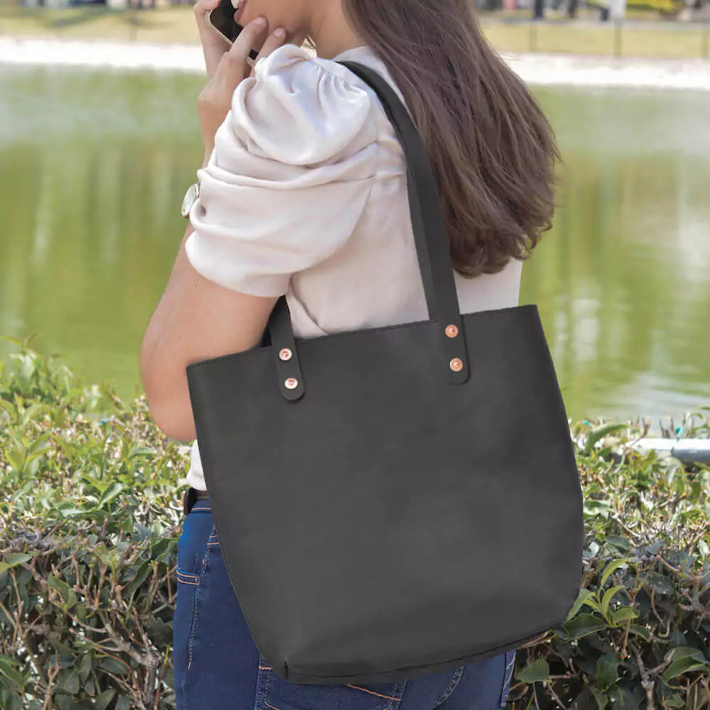 Eden SMALL Leather Tote Bag - Classic