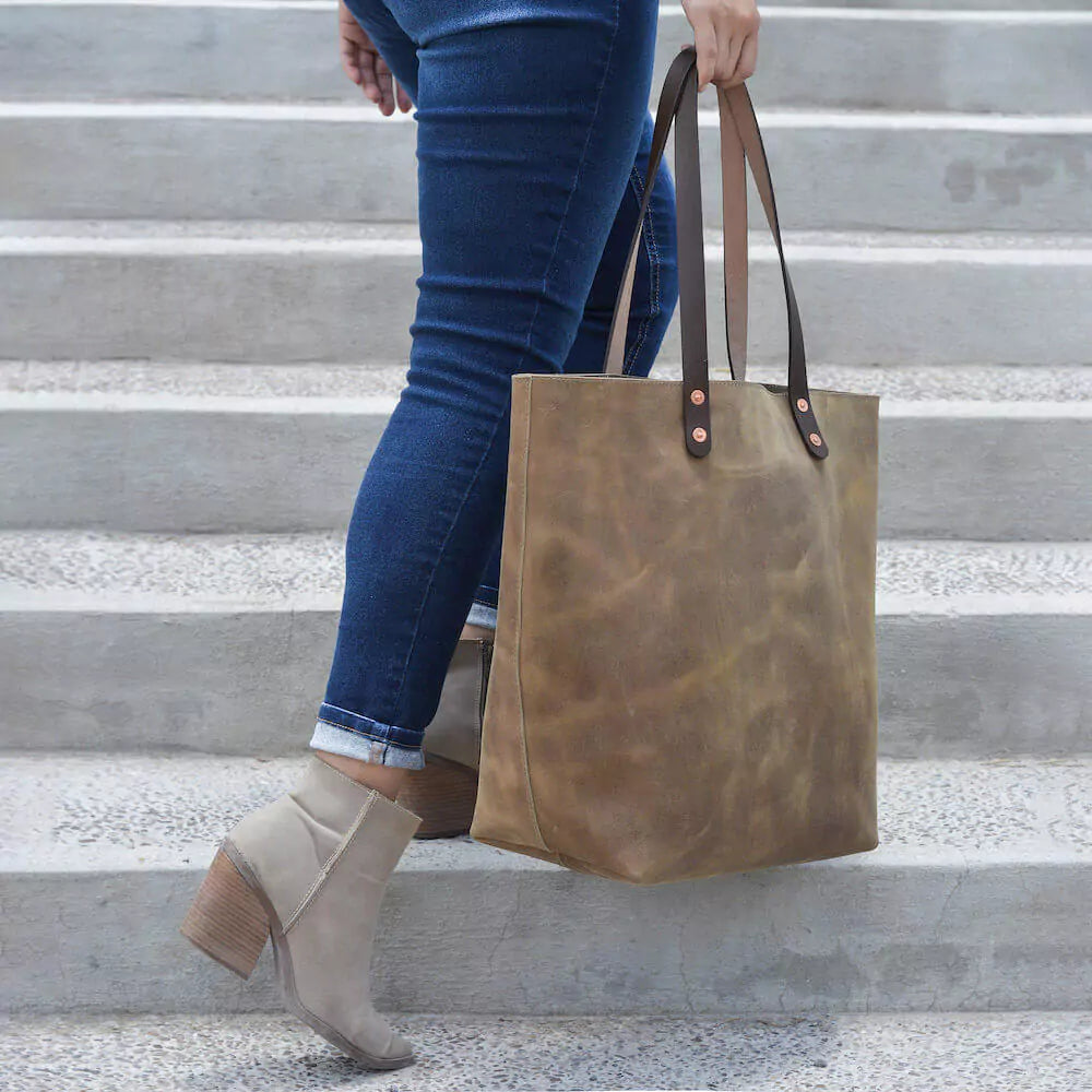 Eden OVERSIZED Leather Tote Bag - Classic