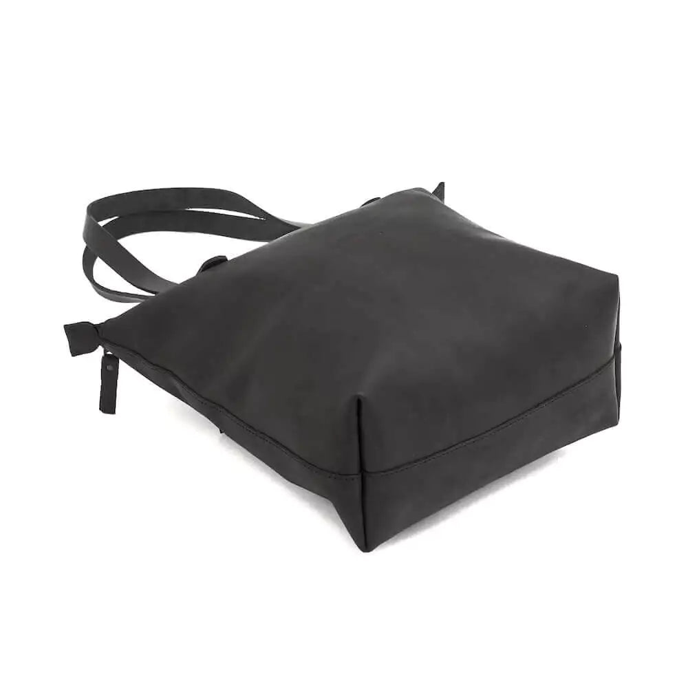 Eden SMALL Leather Tote Bag - Zippered