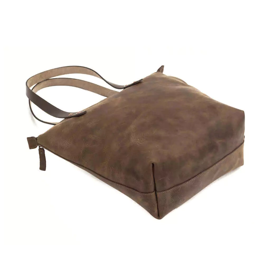 Eden MEDIUM Leather Tote Bag - Zippered