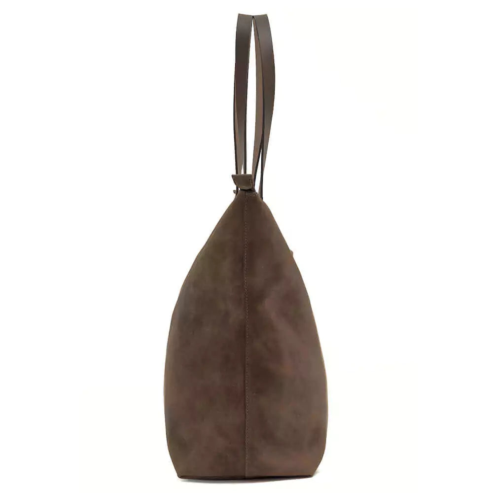 Eden OVERSIZED Leather Tote Bag - Zippered