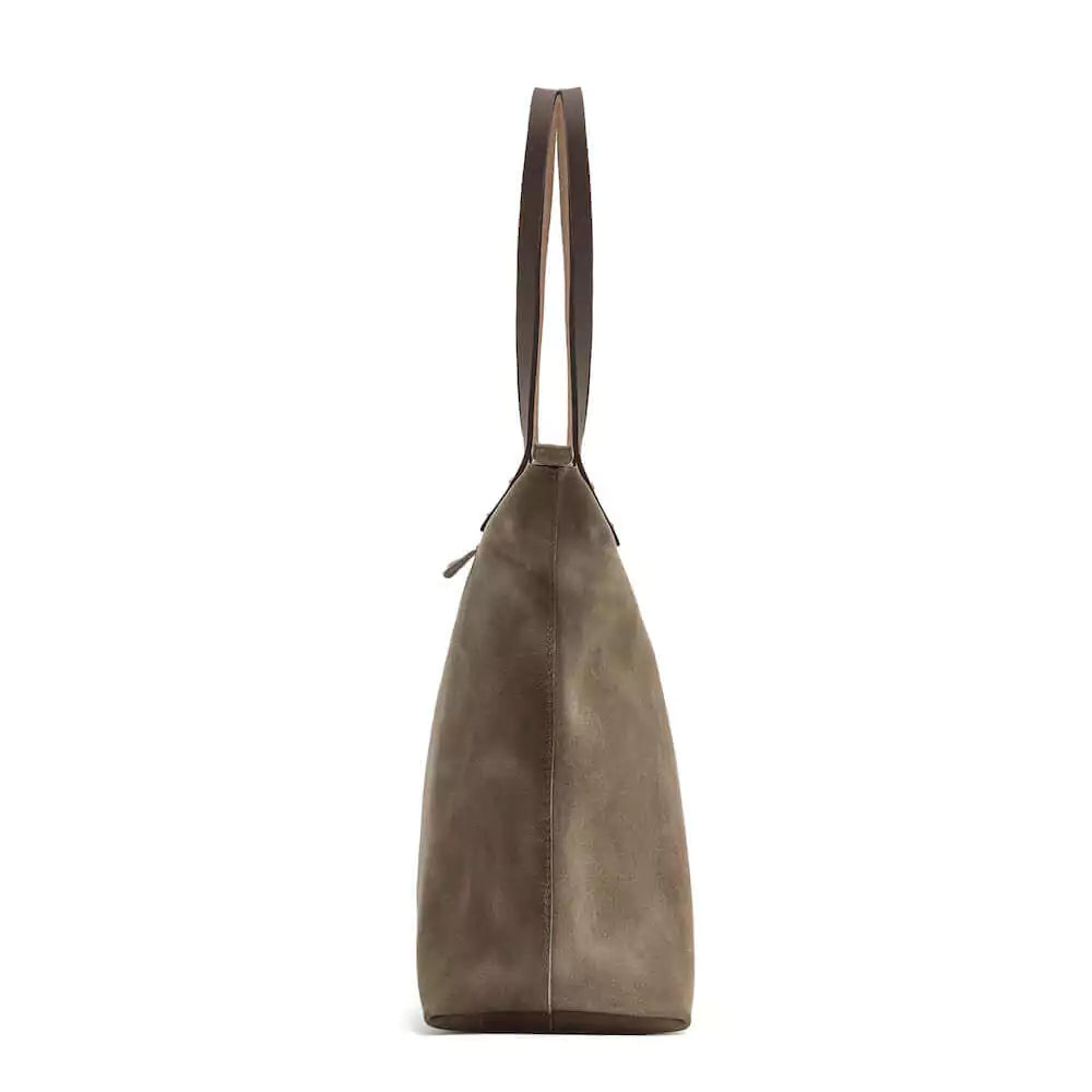 Eden LARGE Leather Tote Bag - Zippered