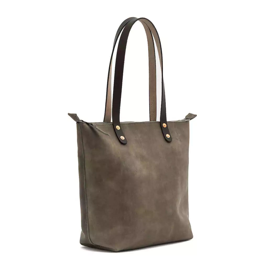 Eden MEDIUM Leather Tote Bag - Zippered
