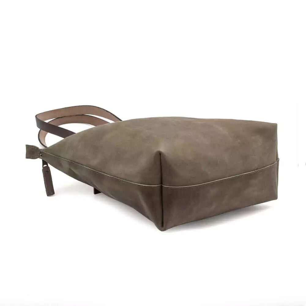 Eden SMALL Leather Tote Bag - Zippered