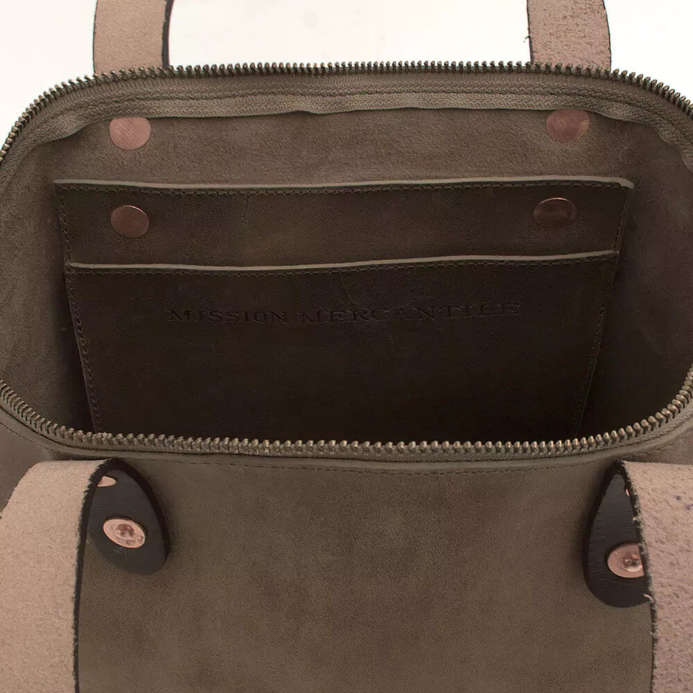 Eden SMALL Leather Tote Bag - Zippered