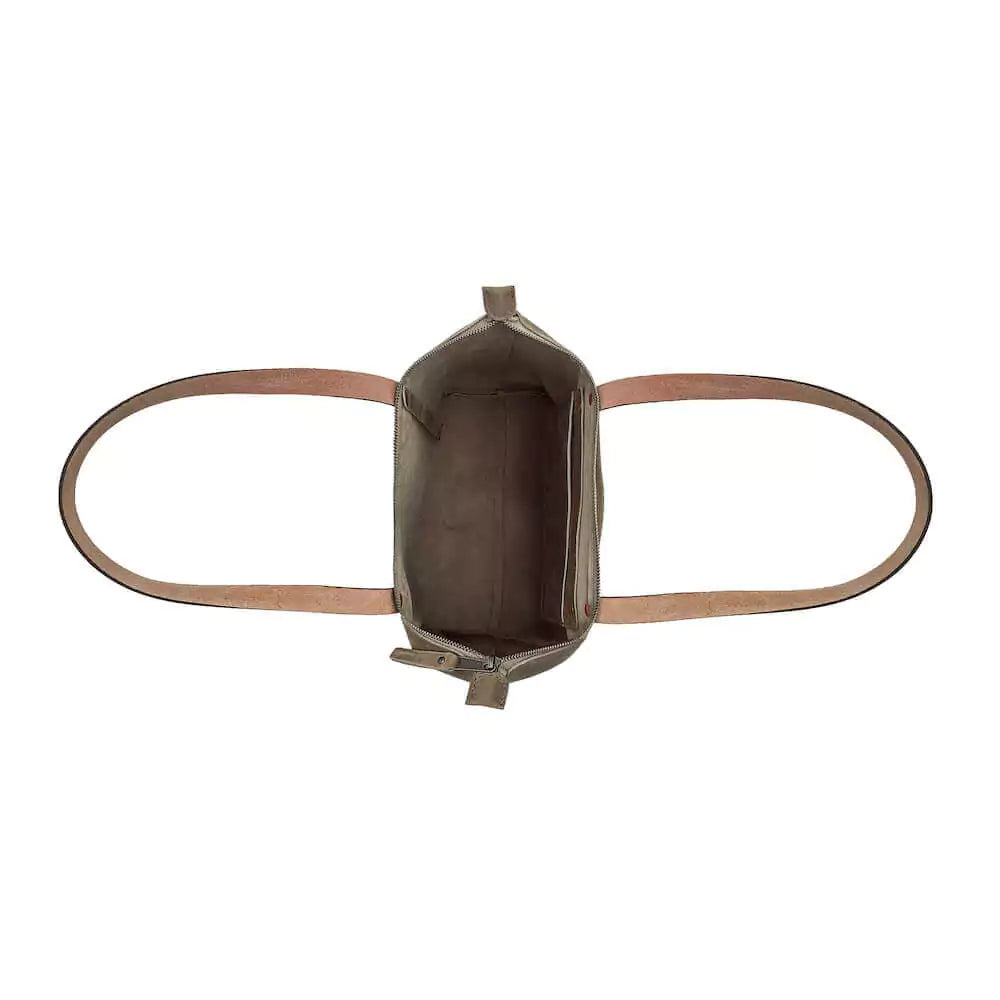 Eden SMALL Leather Tote Bag - Zippered