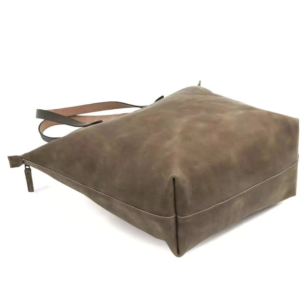 Eden OVERSIZED Leather Tote Bag - Zippered