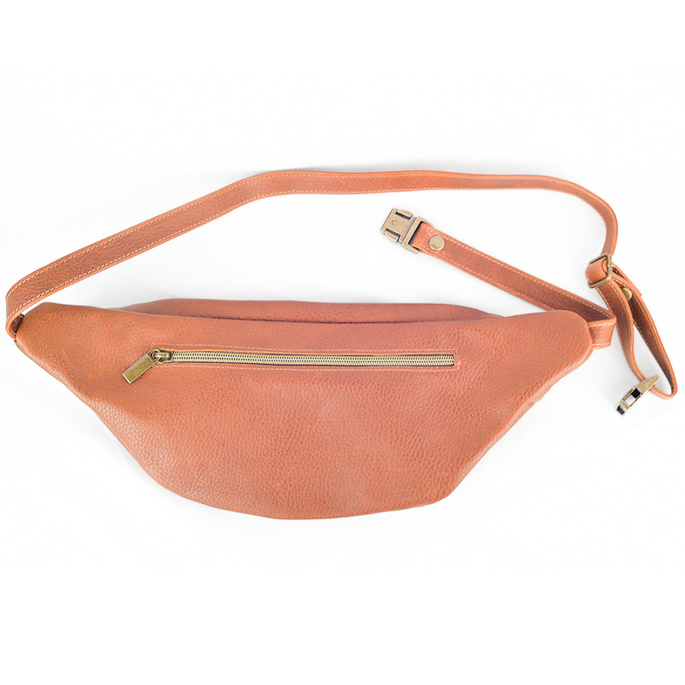 Crescent Leather Sling Bag