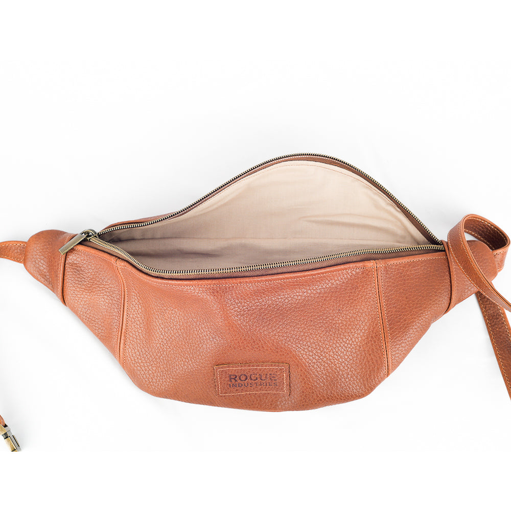 Crescent Leather Sling Bag