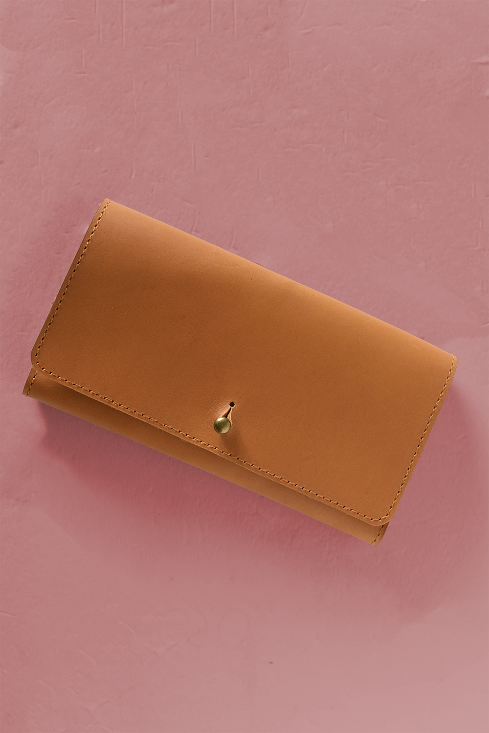 Fold Over Leather Wallet