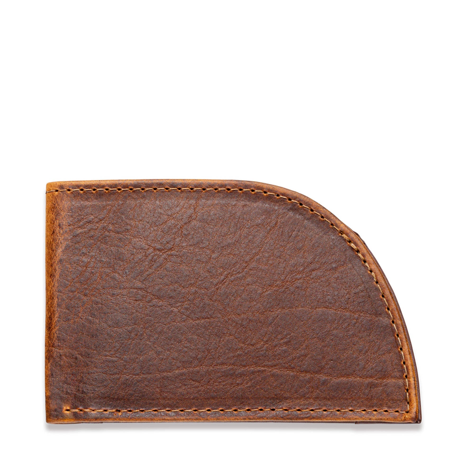 American Bison Leather Front Pocket Wallet