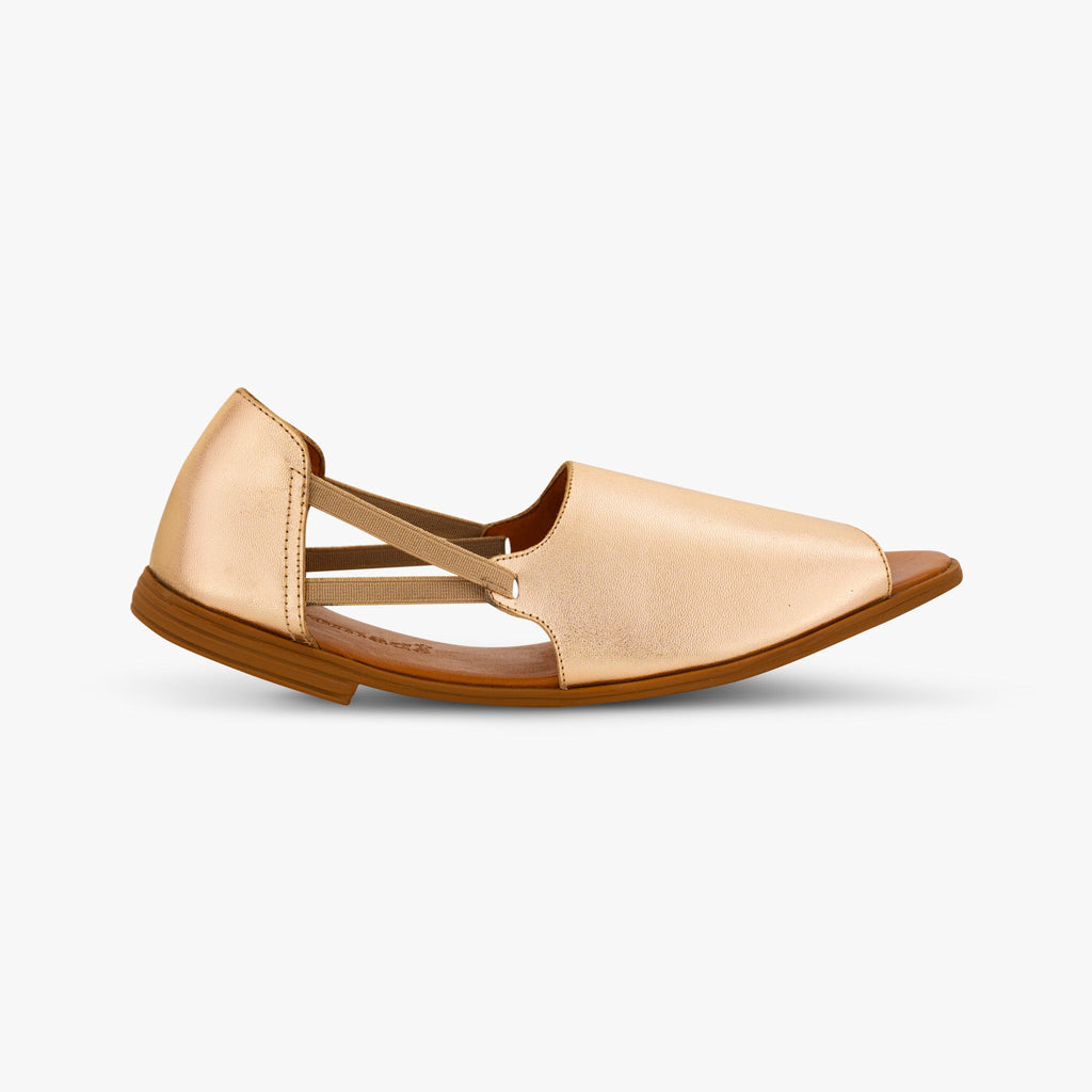 Golden Nectar Peep Toes