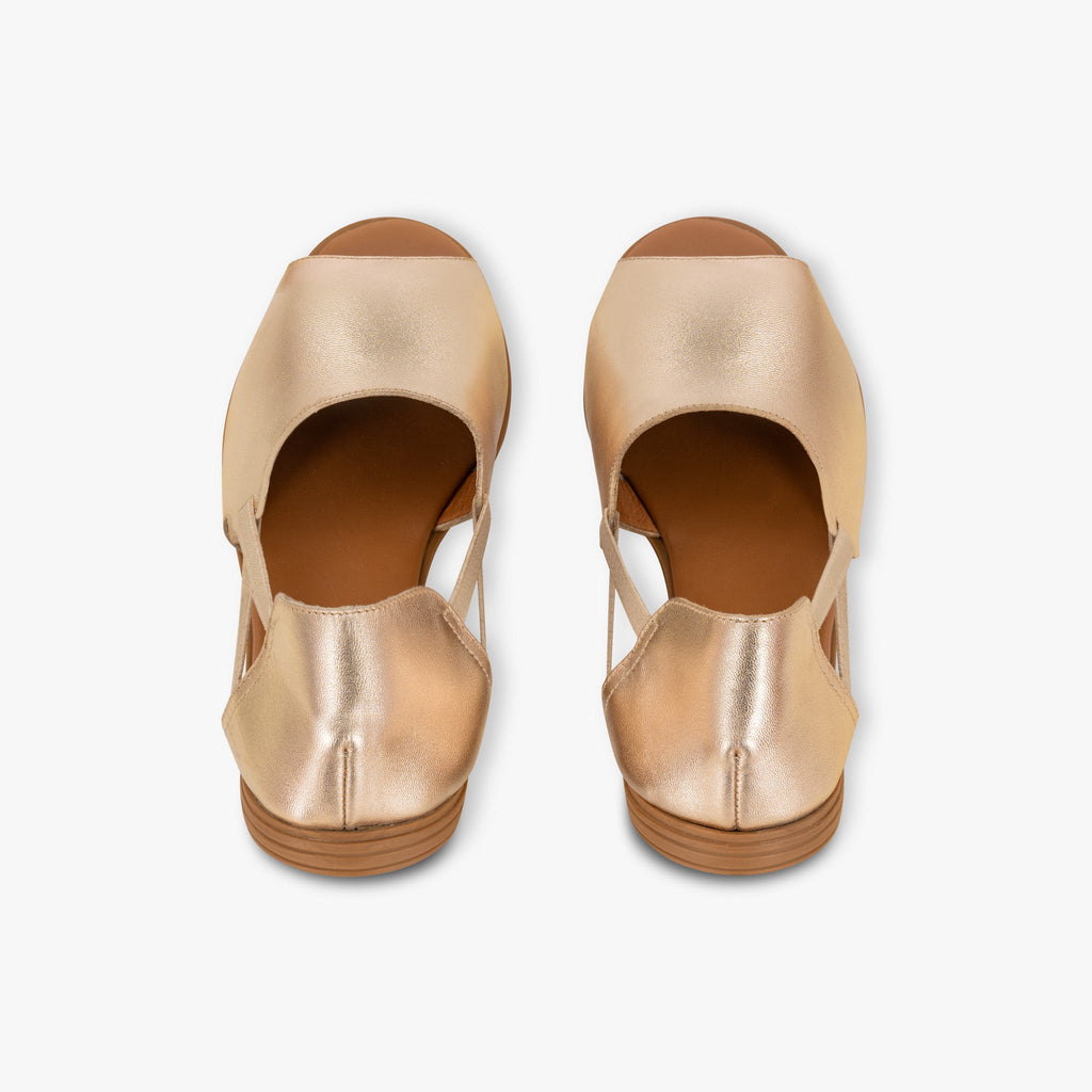 Golden Nectar Peep Toes