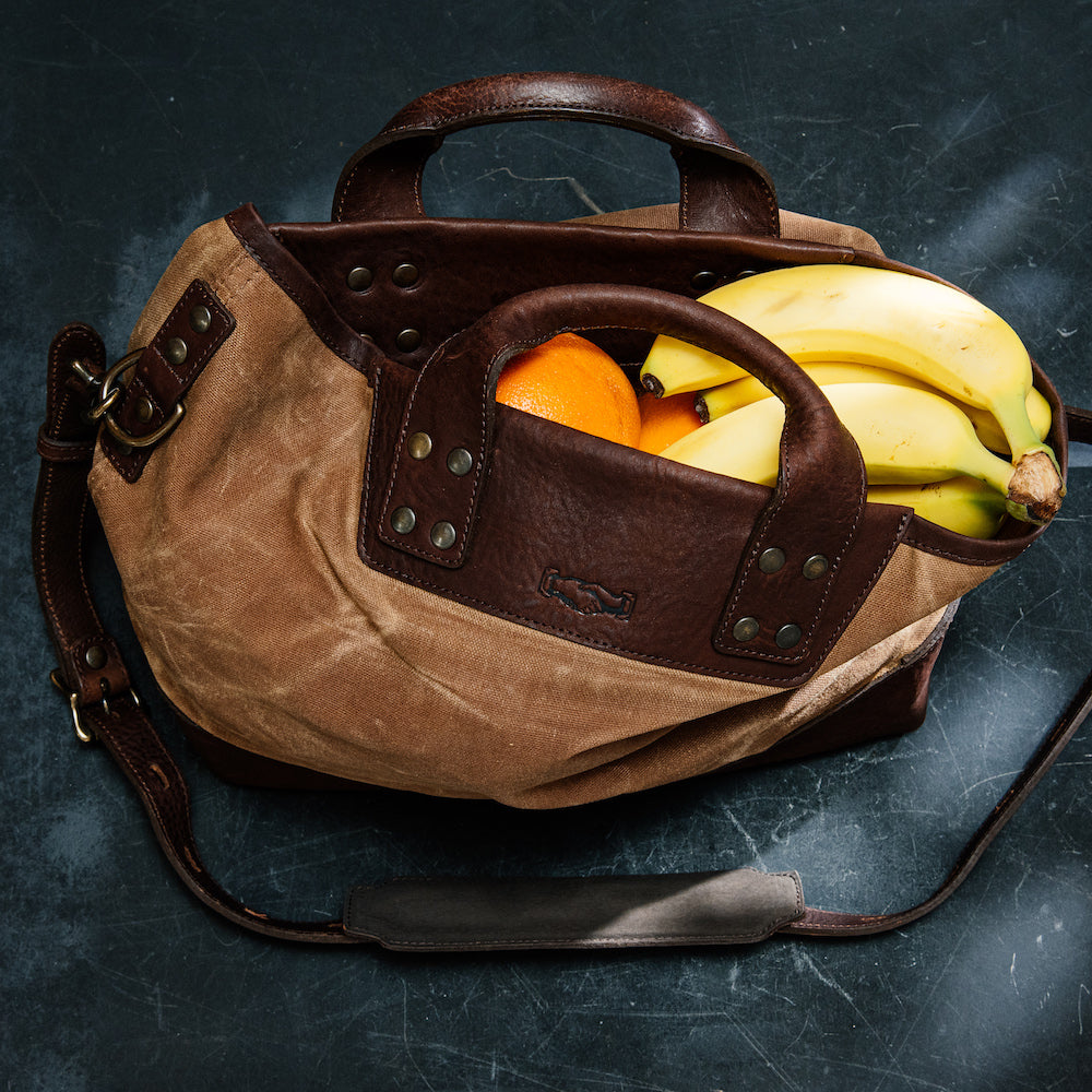 Heritage Waxed Canvas Medium Ice Block Tote Bag