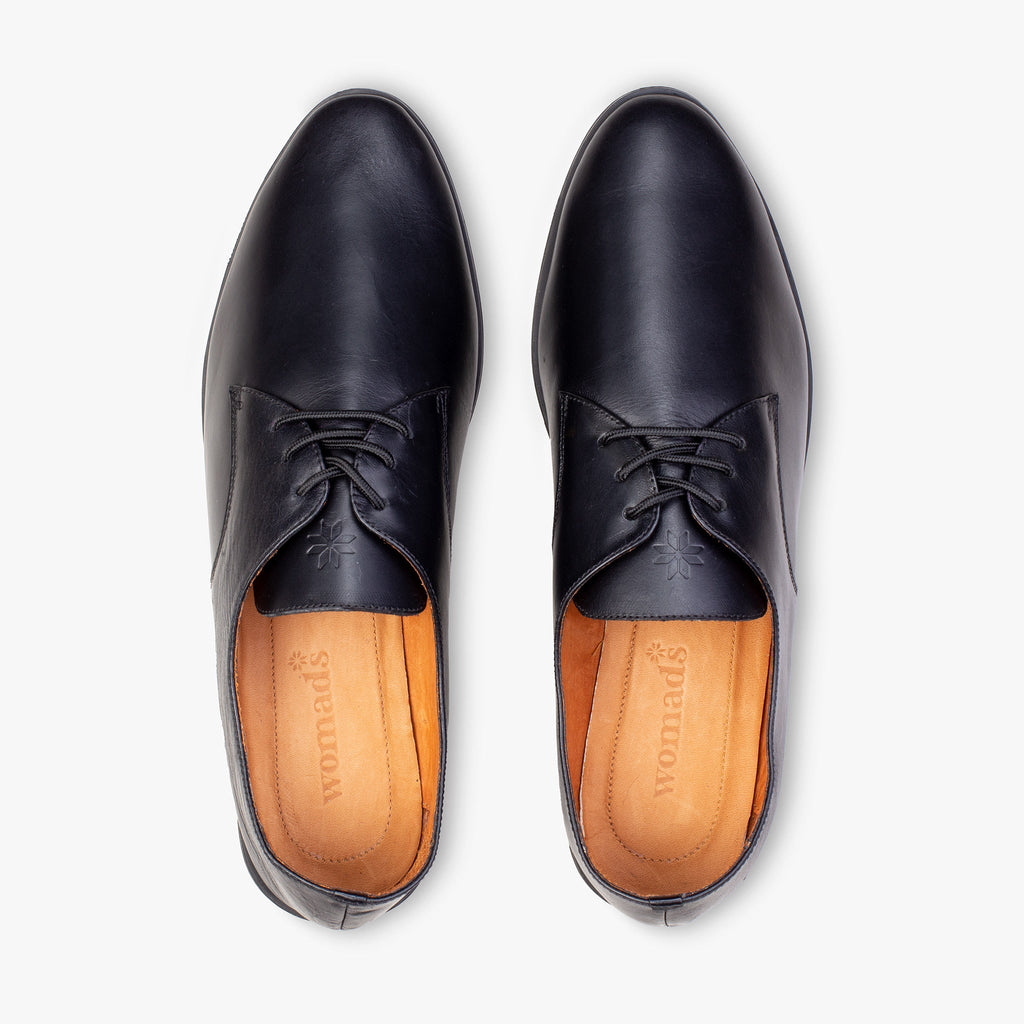 Jet Black Oxfords