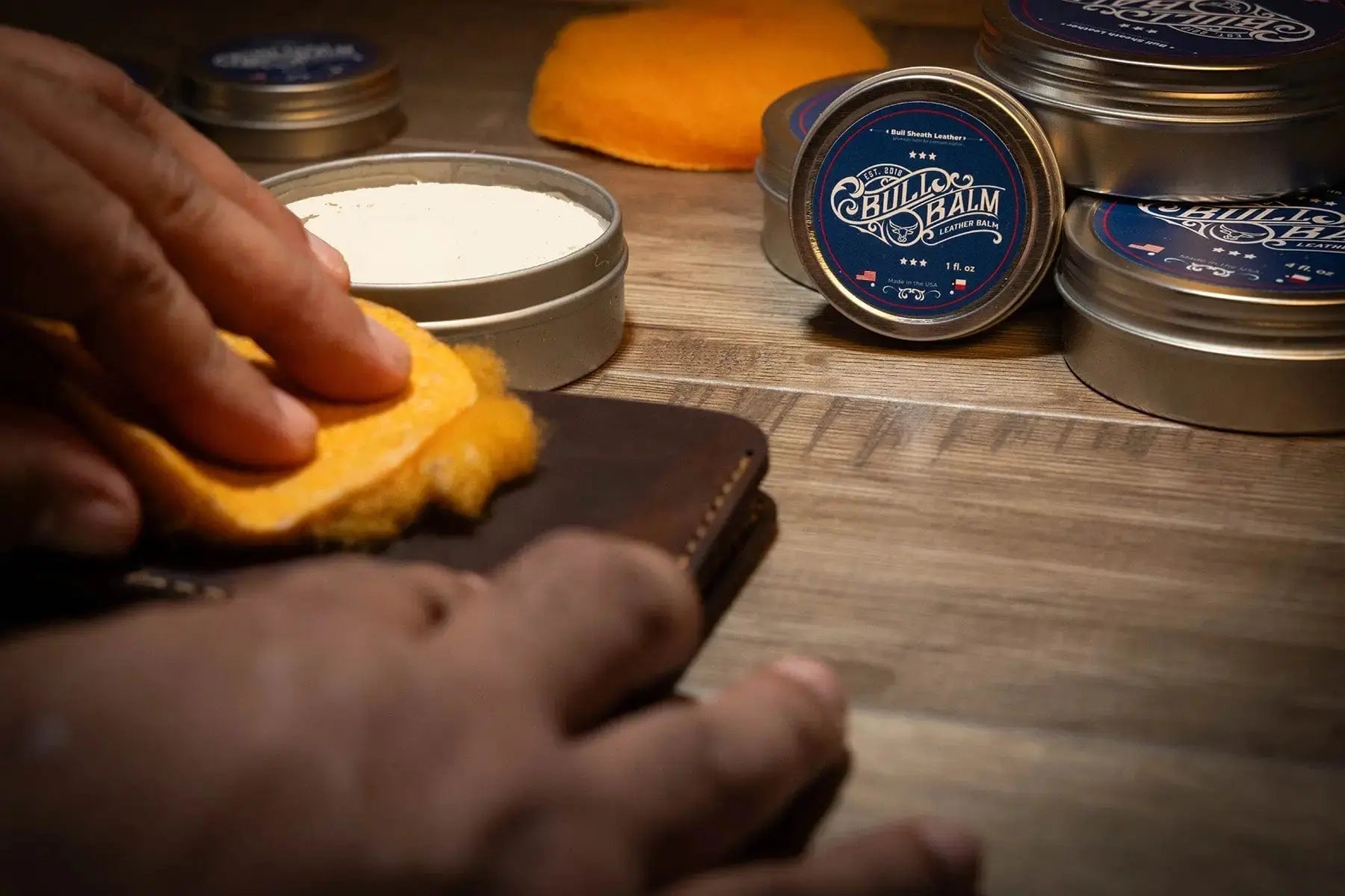 Leather Balm - "Bull Balm" Leather Conditioner - 4oz or 1 oz sizes