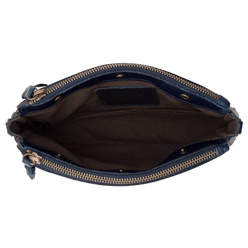 Tooled Leather Crossbody Bag