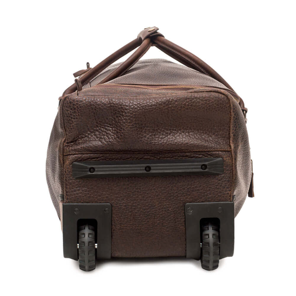 Theodore Leather Large Wheeled Duffle Bag