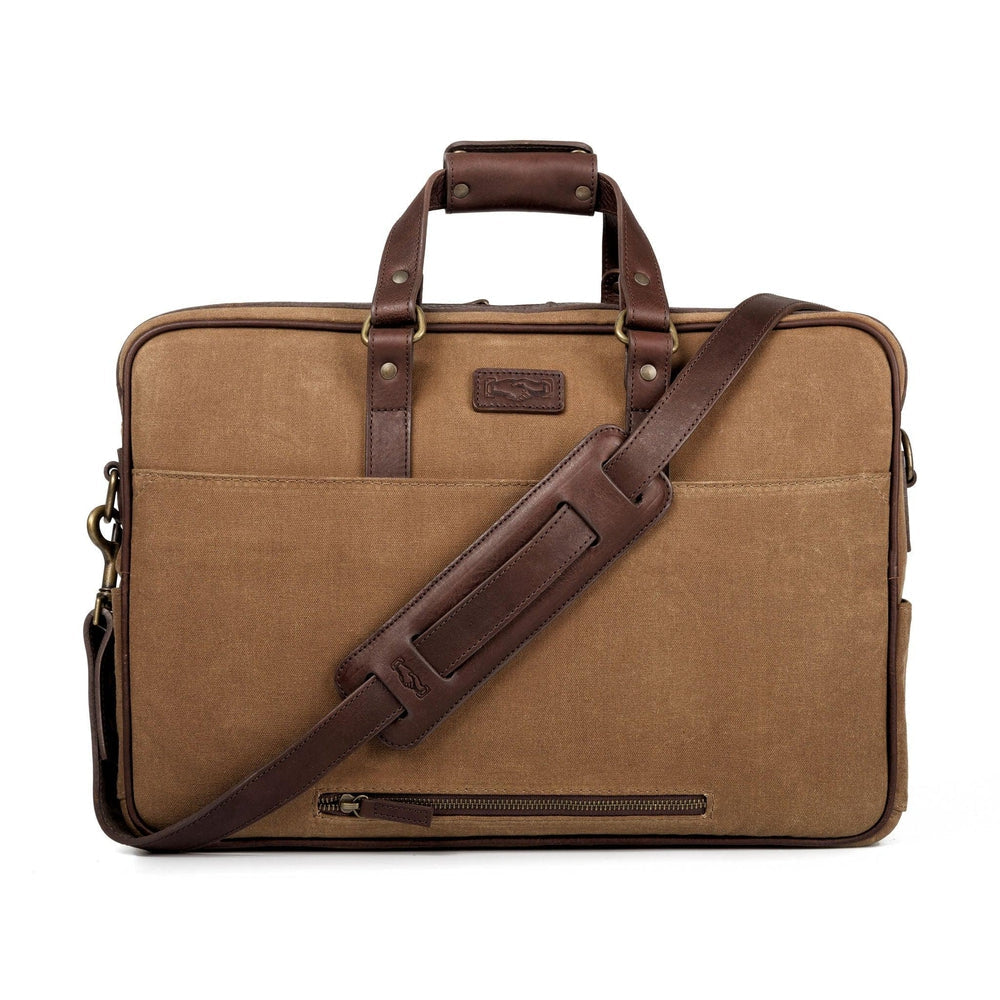 Campaign Waxed Canvas Briefcase