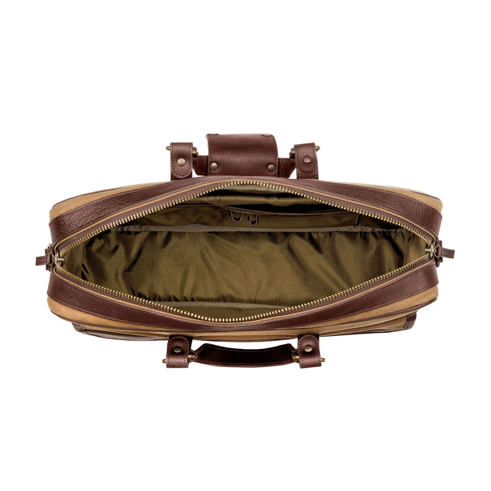 Campaign Waxed Canvas Briefcase