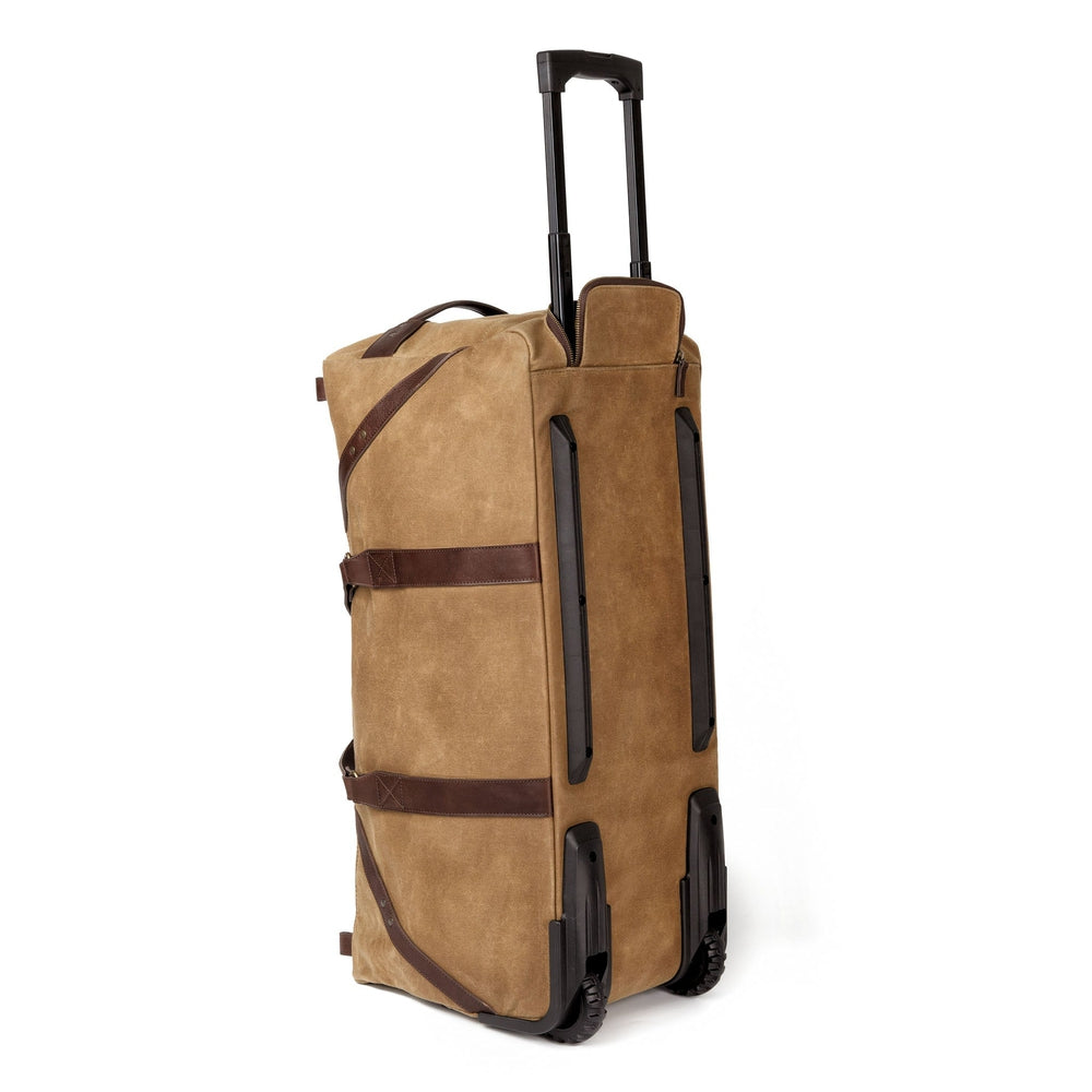 Campaign Waxed Canvas Large Wheeled Duffle Bag