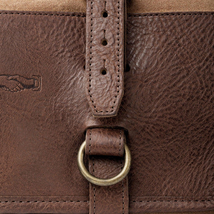 Campaign Waxed Canvas Roll-Up Toiletry Shave Kit