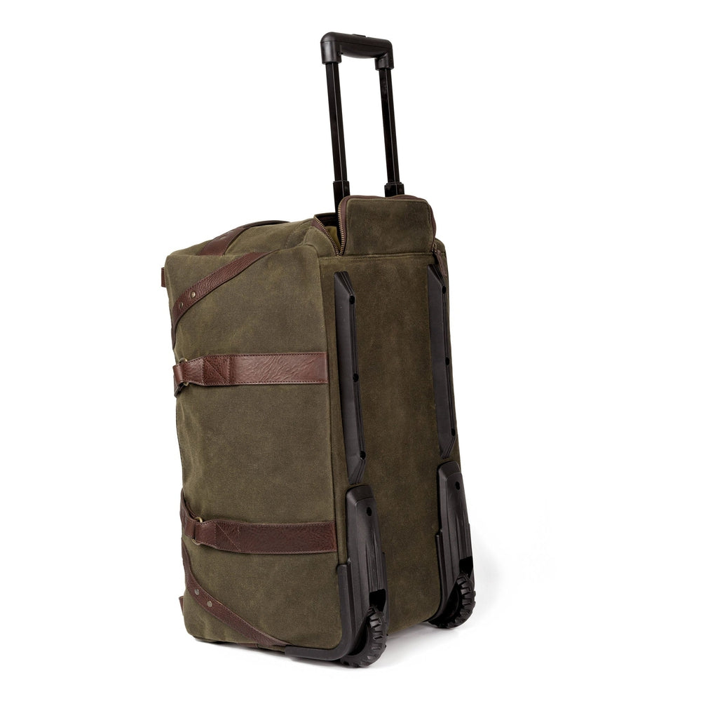Campaign Waxed Canvas Wheeled Carry-On Duffle Bag