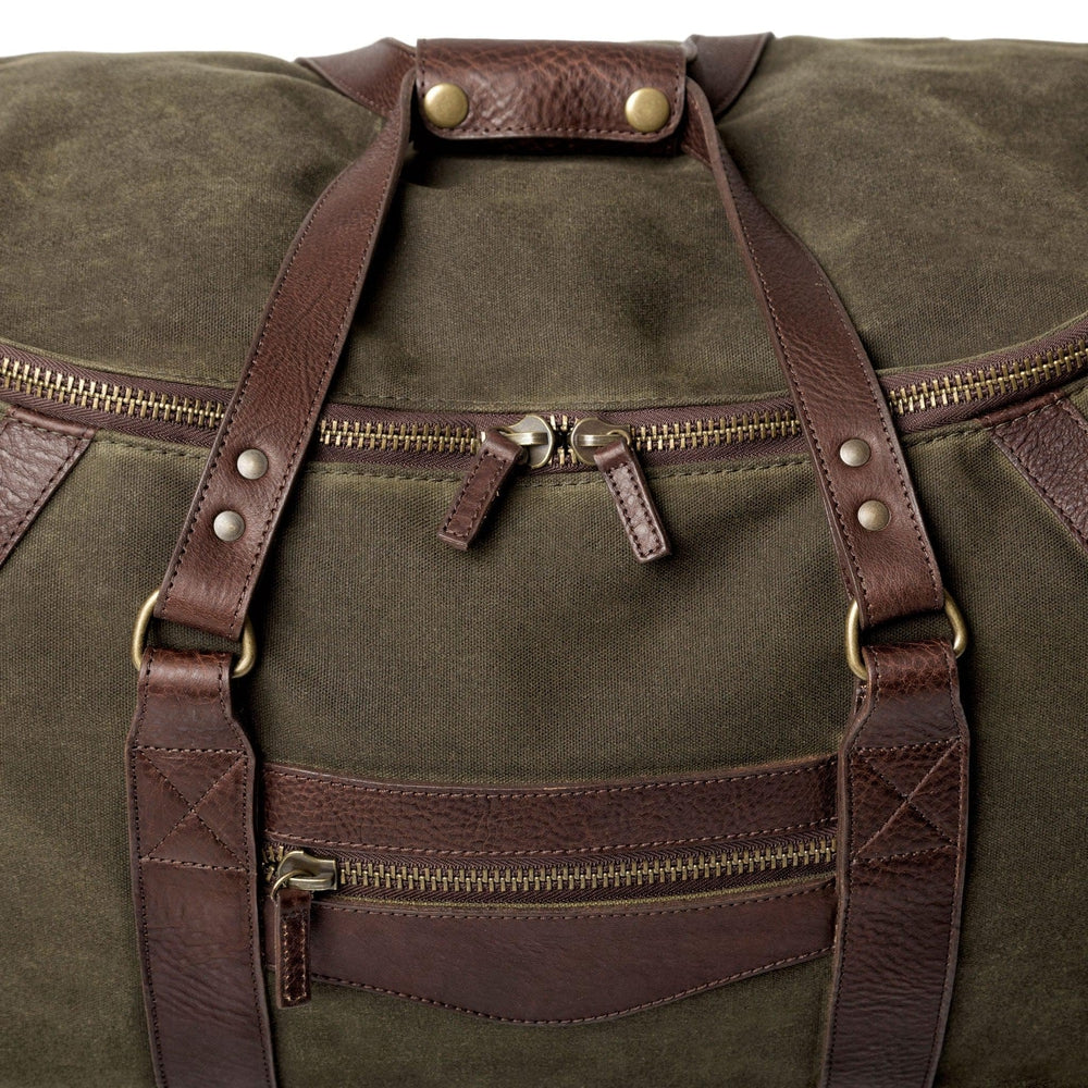 Campaign Waxed Canvas Wheeled Carry-On Duffle Bag