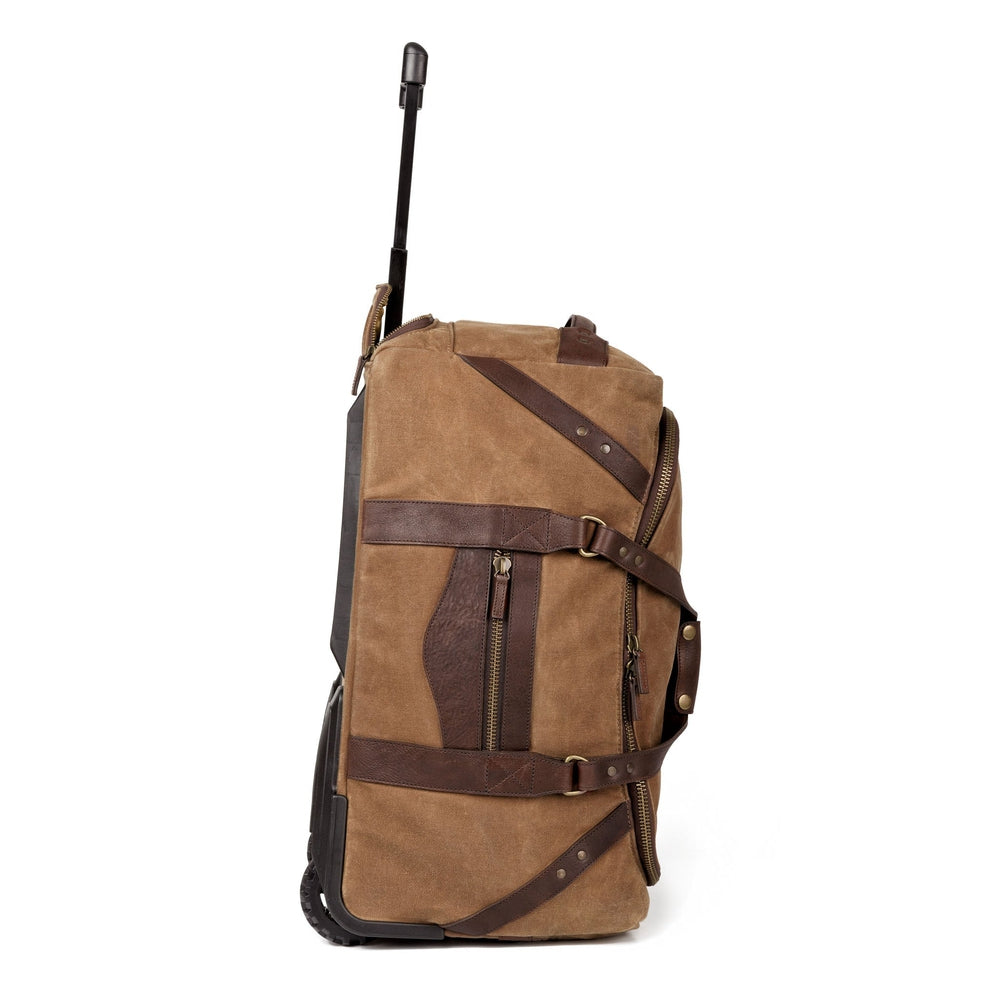 Campaign Waxed Canvas Wheeled Carry-On Duffle Bag