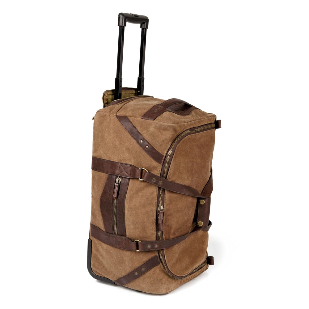 Campaign Waxed Canvas Wheeled Carry-On Duffle Bag