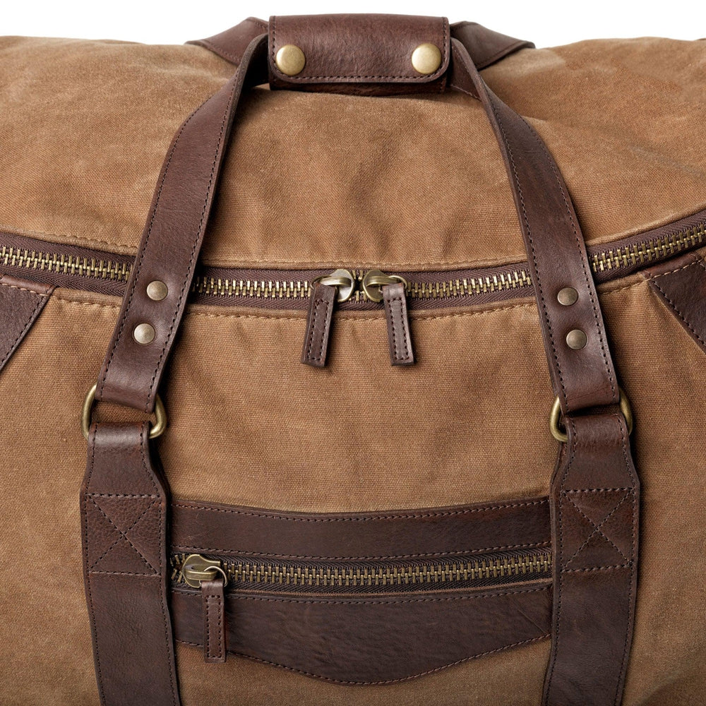 Campaign Waxed Canvas Wheeled Carry-On Duffle Bag