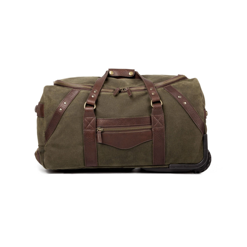 Campaign Waxed Canvas Wheeled Carry-On Duffle Bag