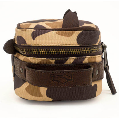 Campaign Waxed Canvas Toiletry Square Shave Kit