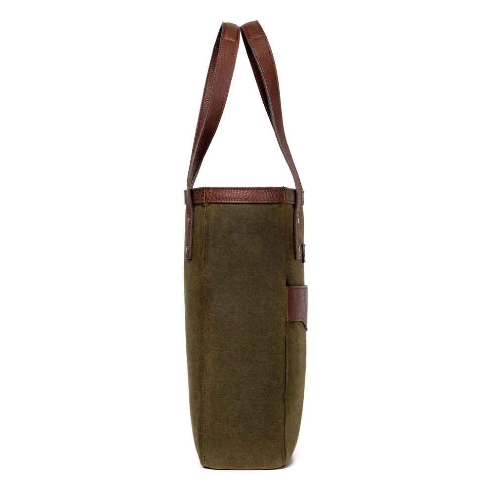 Campaign Waxed Canvas Two Bottle Wine Tote