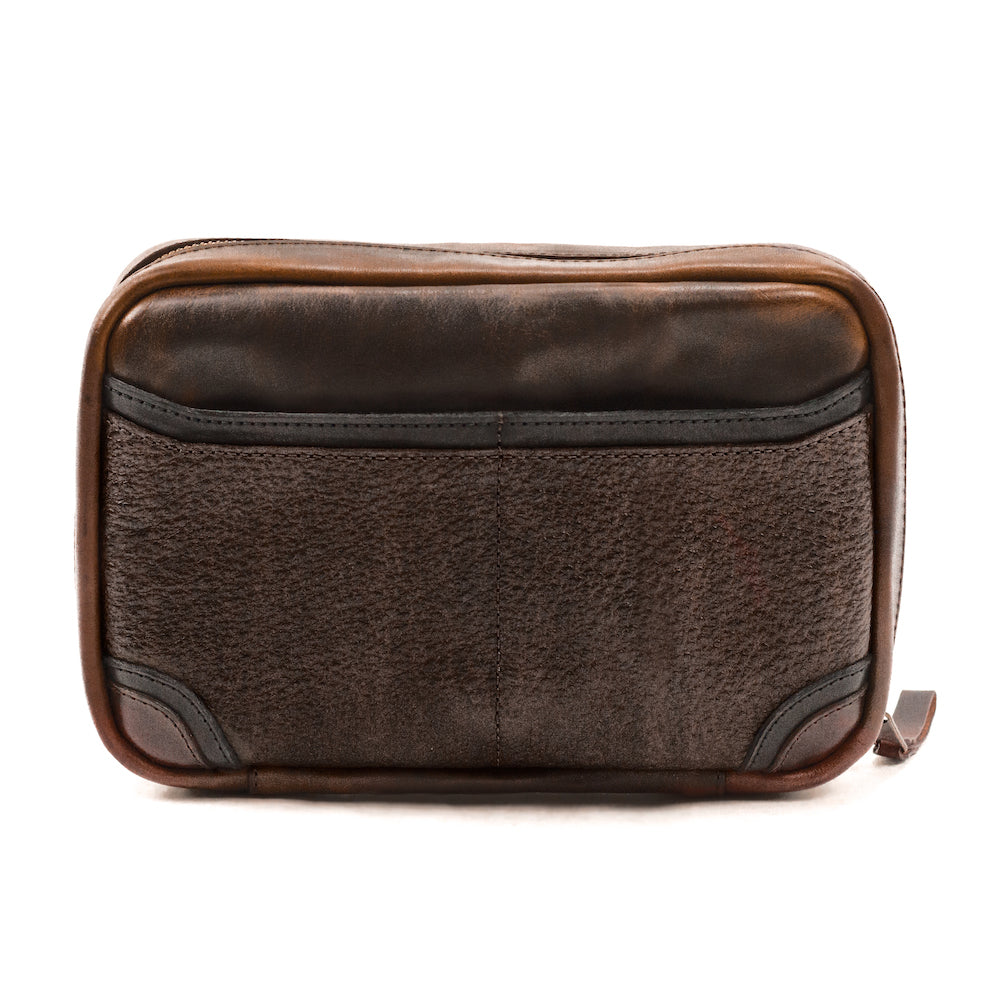 Heritage Leather "Doc" Electronics Organizer / Toiletry Kit
