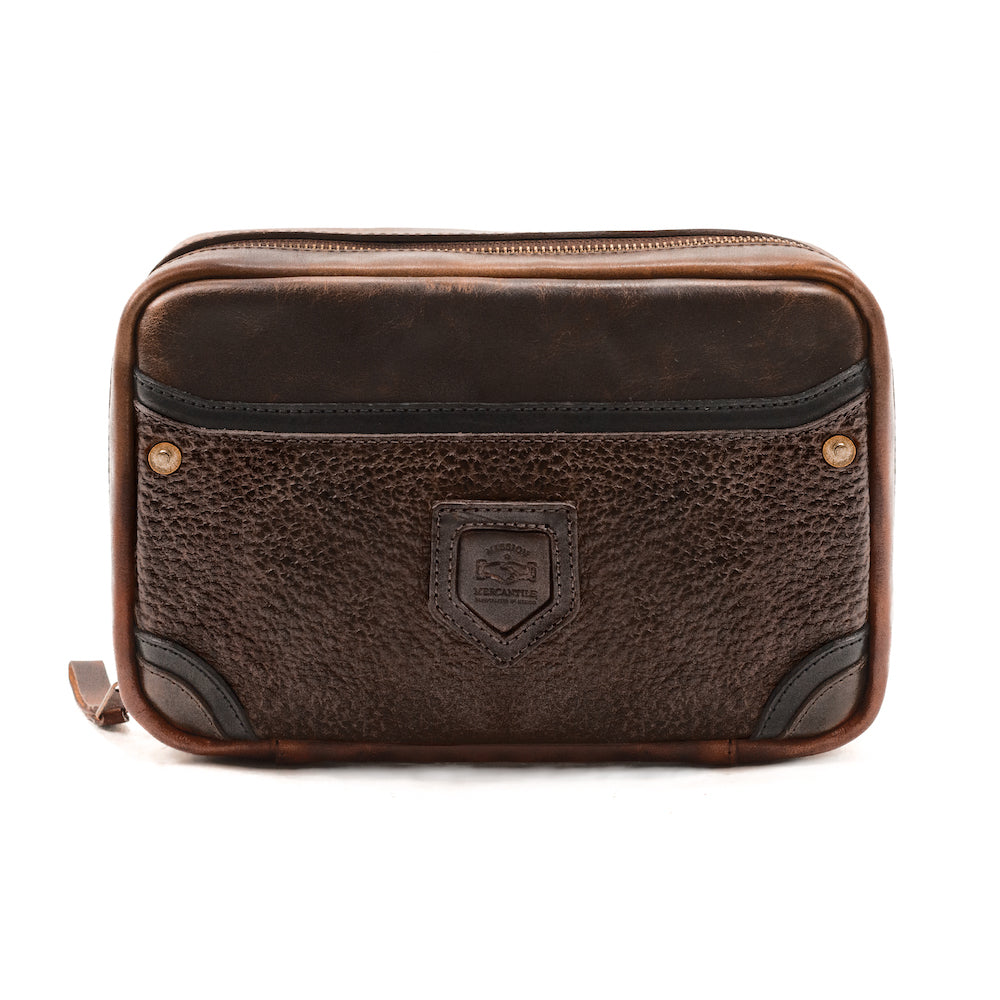 Heritage Leather "Doc" Electronics Organizer / Toiletry Kit